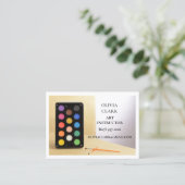 Carte De Visite Cours d'art enseignant d'art blanc (Debout devant)