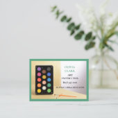 Carte De Visite Cours d'art enseignant d'art vert (Debout devant)