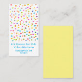 Carte De Visite Cours d'art pour les enfants (Devant / Derrière)