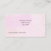 Carte De Visite Cours de ballet de danse pour enfants mignons Cart (Dos)