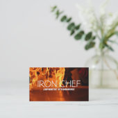 Carte De Visite Cours de cuisine au restaurant japonais Iron Chef (Debout devant)