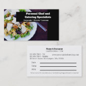 Carte De Visite Cours de cuisine de chef professionnel (Devant / Derrière)