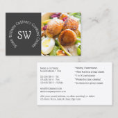 Carte De Visite Cours de cuisine de chef professionnel photo (Devant / Derrière)