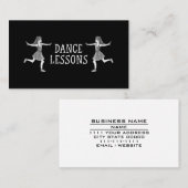 Carte De Visite Cours de danse Cours de professeur de danse (Devant / Derrière)