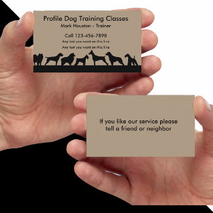 Carte De Visite Cours de dressage de chiens