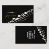 Carte De Visite Cours de flute instructeur de musique aux instrume (Devant / Derrière)