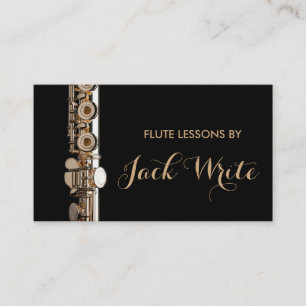 Carte De Visite Cours de Flûte Professeur de Musique Instrumentale