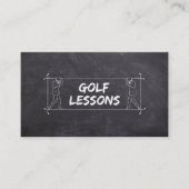 Carte De Visite Cours de golf Enseignant Enseignant Enseignant (Devant)