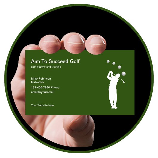 Carte De Visite Cours De Golf Et Cours De Formation