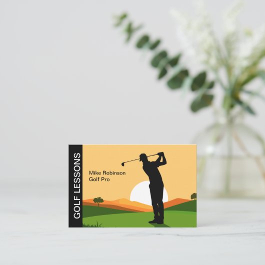 Carte De Visite Cours de golf instructeur (Debout devant)