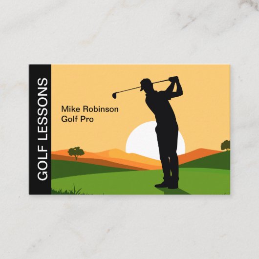 Carte De Visite Cours de golf instructeur (Devant)