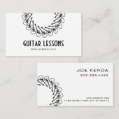 Carte De Visite Cours de guitare (Devant / Derrière)