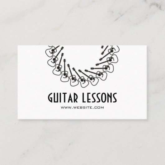 Carte De Visite Cours de guitare (Devant)