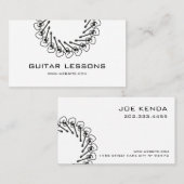Carte De Visite Cours de guitare (Devant / Derrière)
