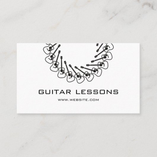 Carte De Visite Cours de guitare (Devant)
