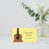 Carte De Visite Cours de guitare de professeur de musique Musical  (Debout devant)