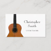 Carte De Visite Cours de Guitare Instrument de Musique (Devant)