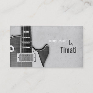 Carte De Visite Cours de guitare, musique , instructeur d'instrume