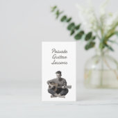 Carte De Visite Cours de Guitare Privés (Debout devant)