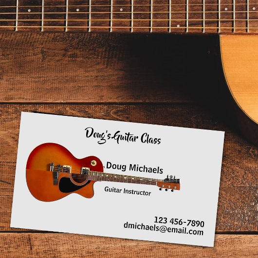 Carte De Visite Cours de Guitare / Professeur