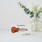 Carte De Visite Cours de Guitare / Professeur (Debout devant)