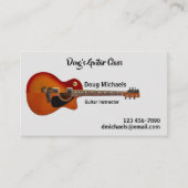 Carte De Visite Cours de Guitare / Professeur (Devant)