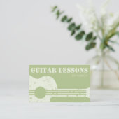 Carte De Visite Cours de guitare Professeur de guitare (Debout devant)