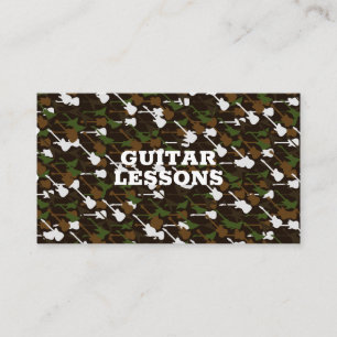 Carte De Visite Cours de Guitare Professeur de Musique Instructeur