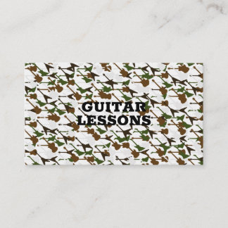 Carte De Visite Cours de Guitare Professeur de Musique Moniteur Gu