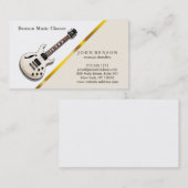 Carte De Visite Cours de musique chic moderne (Devant / Derrière)