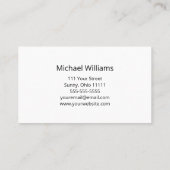 Carte De Visite Cours de musique de guitare acoustique Professionn (Dos)