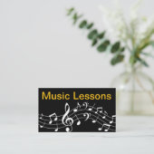 Carte De Visite Cours de musique instructeur (Debout devant)