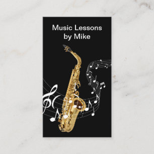 Carte De Visite Cours de musique Instrument de musique