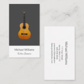 Carte De Visite Cours de musique professionnelle de guitare (Devant / Derrière)
