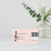 Carte De Visite Cours de piano (Debout devant)