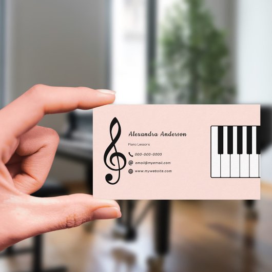 Carte De Visite Cours de piano