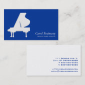Carte De Visite Cours de piano (Devant / Derrière)