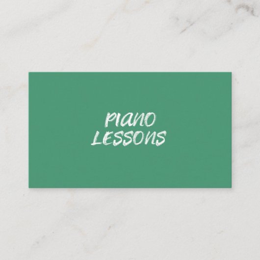Carte De Visite Cours de piano de musique enseignant instructeur t (Devant)