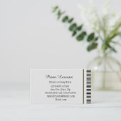 Carte De Visite Cours de piano de musique Enseignant Instructeur T (Debout devant)