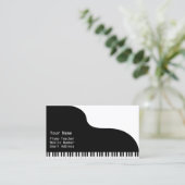 Carte De Visite Cours de piano pour professeur de piano (Debout devant)