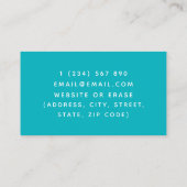 Carte De Visite Cours de plongée sous-marine Instructor Diver Coul (Dos)