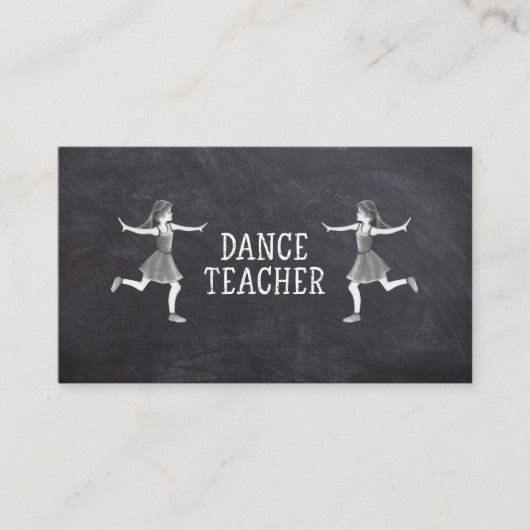 Carte De Visite Cours de professeur de danse Cours de professeur d (Devant)