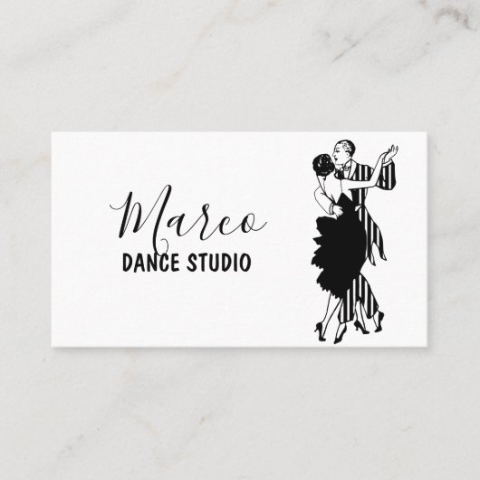 Carte De Visite Cours de studio de danse (Devant)
