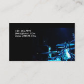 Carte De Visite Cours de tambour Instructeur de musique (Dos)