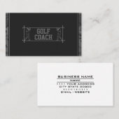 Carte De Visite Cours d'instructeur de golf (Devant / Derrière)