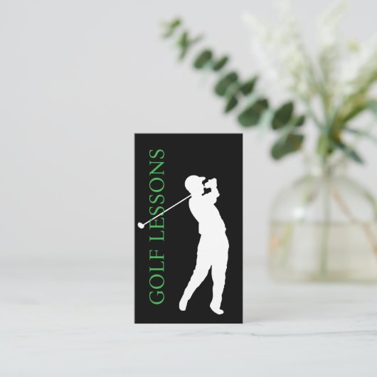 Carte De Visite Cours d'instructeur de golf (Debout devant)