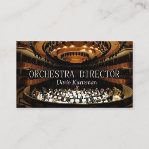 Carte De Visite Cours d'instructeur de musique de l'Orchestre