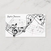 Carte De Visite Cours particuliers de professeur de musique (Devant)