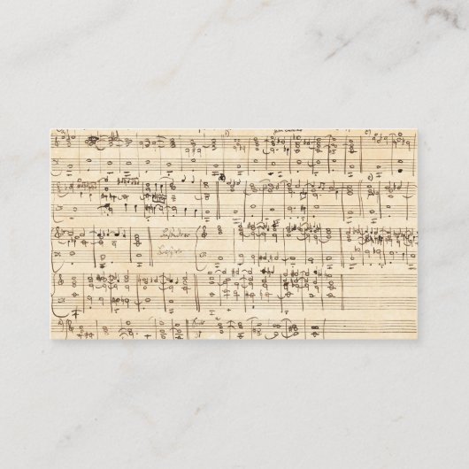 Carte De Visite Cours particuliers de professeur de musique (Dos)