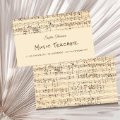 Carte De Visite Cours particuliers de professeur de musique